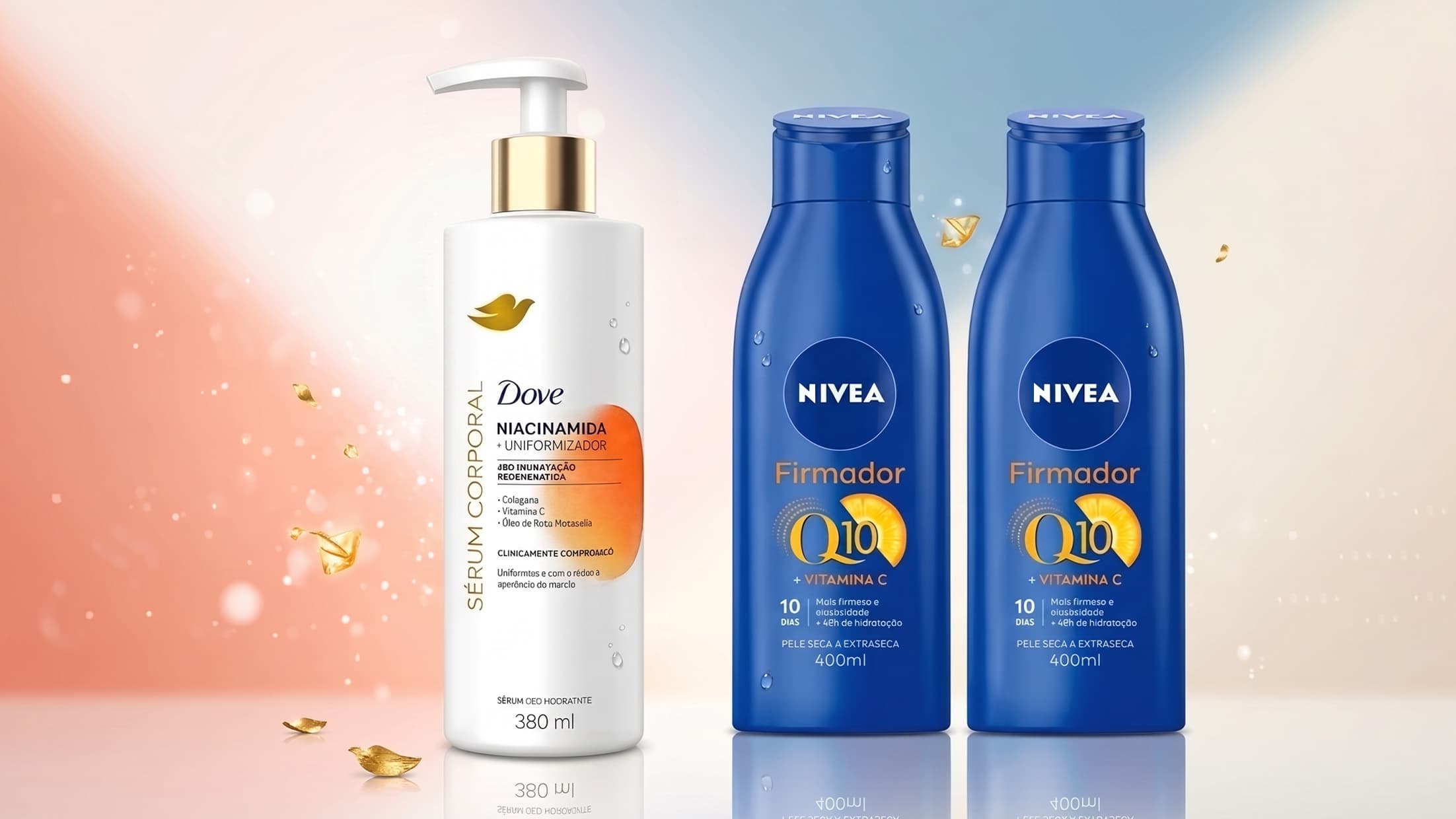 Dove Sérum ou Nivea Q10: qual hidratante corporal escolher?