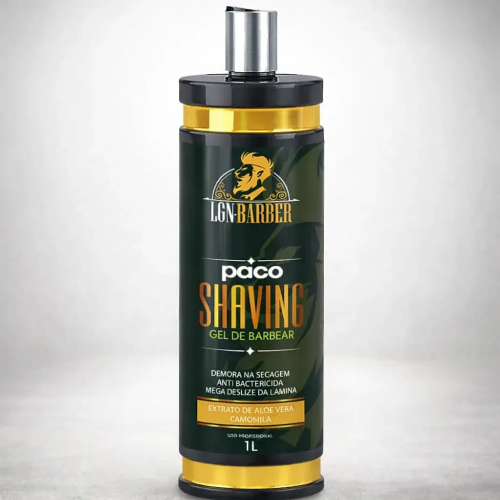 Gel de Barbear Paco Refrescante 1L Camomila Profissional