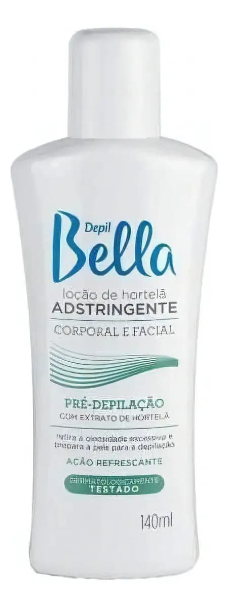 Loção Pré-Depilatória Adstringente de Hortelã Depil Bella 140ml