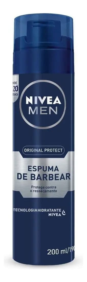 Espuma de Barbear Nivea Men Origin Protect 200ml