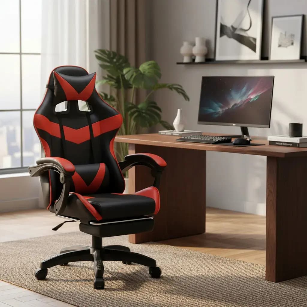 Cadeira Gamer Nitro Luvinco Ergonômica Couro Sintético Reclinável