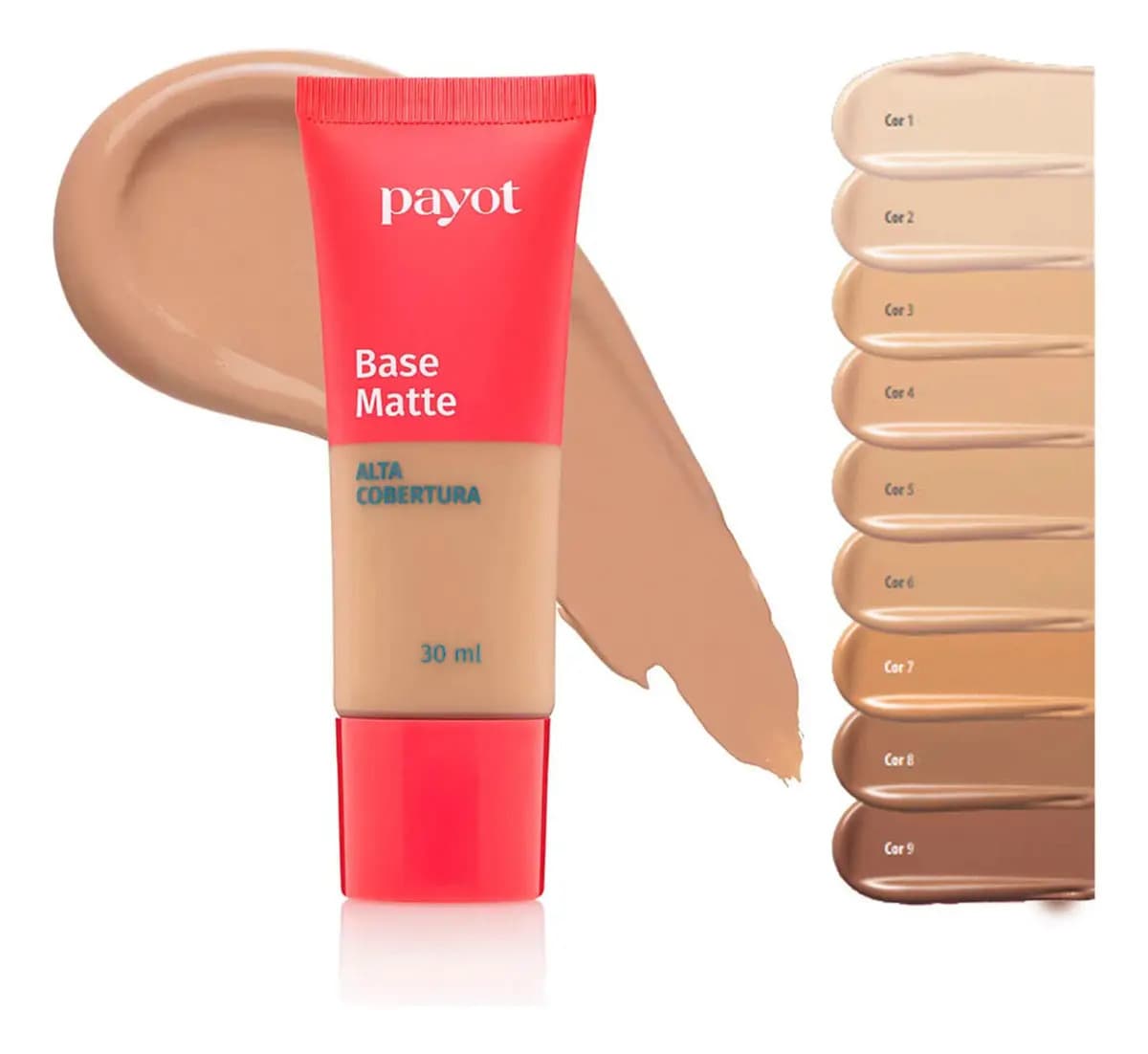 Base Líquida Payot Matte Alta Cobertura Cor 4 - 30mL
