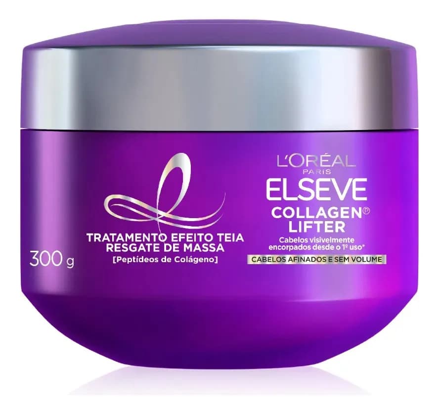 L'Oréal Elseve Collagen Lifter Máscara Volume com Peptídeos 300g