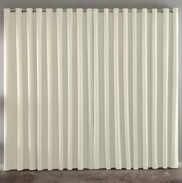 Cortina Blackout 3,00x2,50 Escurece e Retém Calor Palha