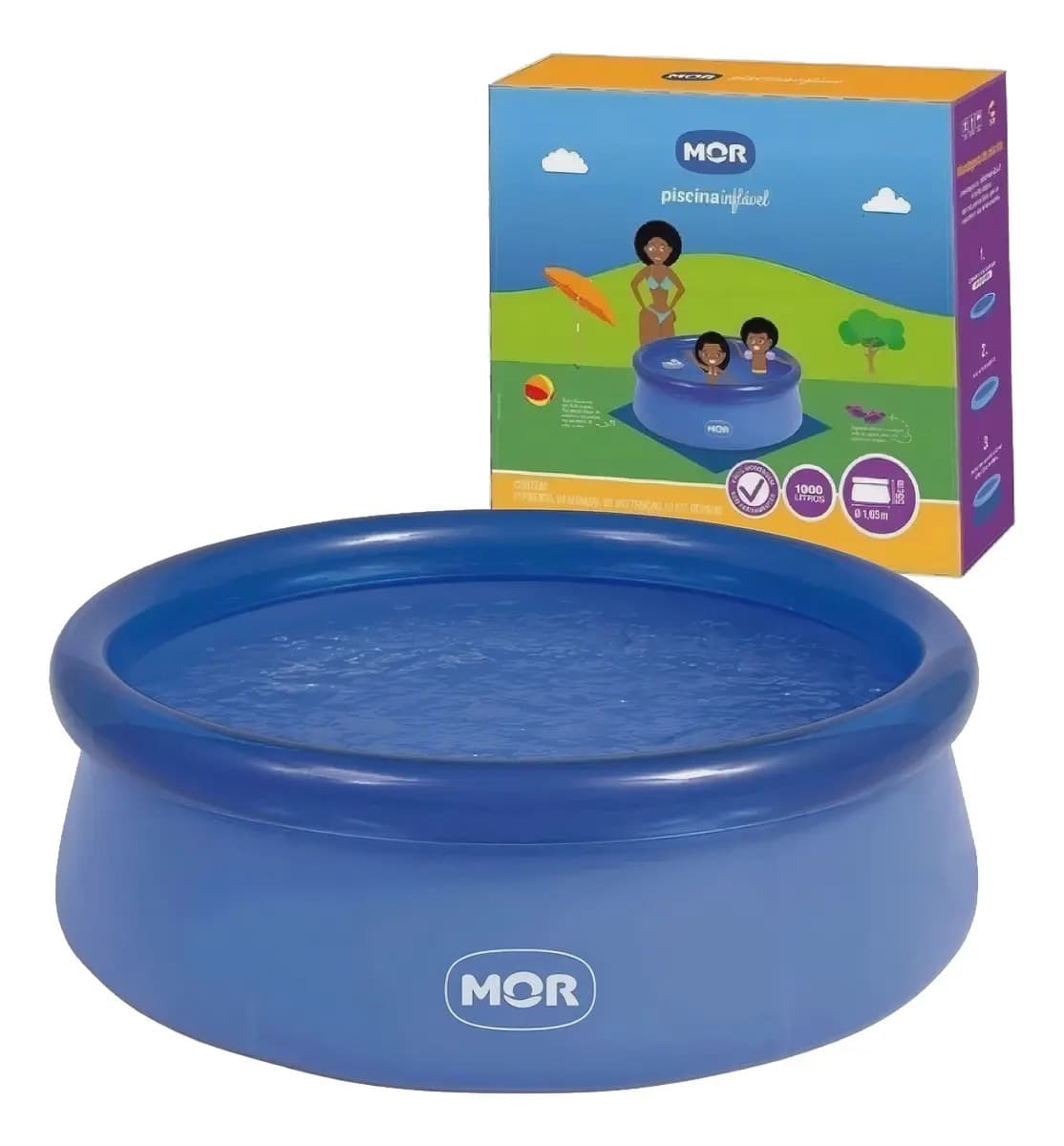 Piscina Redonda Inflável Splash Fun 1000 Litros - Mor