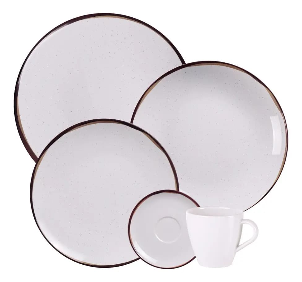 Aparelho de Jantar Tramontina Canyon Porcelana Decorada 20 Peças