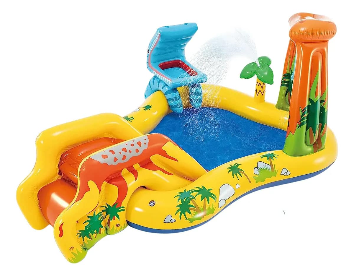 Piscina Playground Centro de Diversões Dinossauro 310L - Intex
