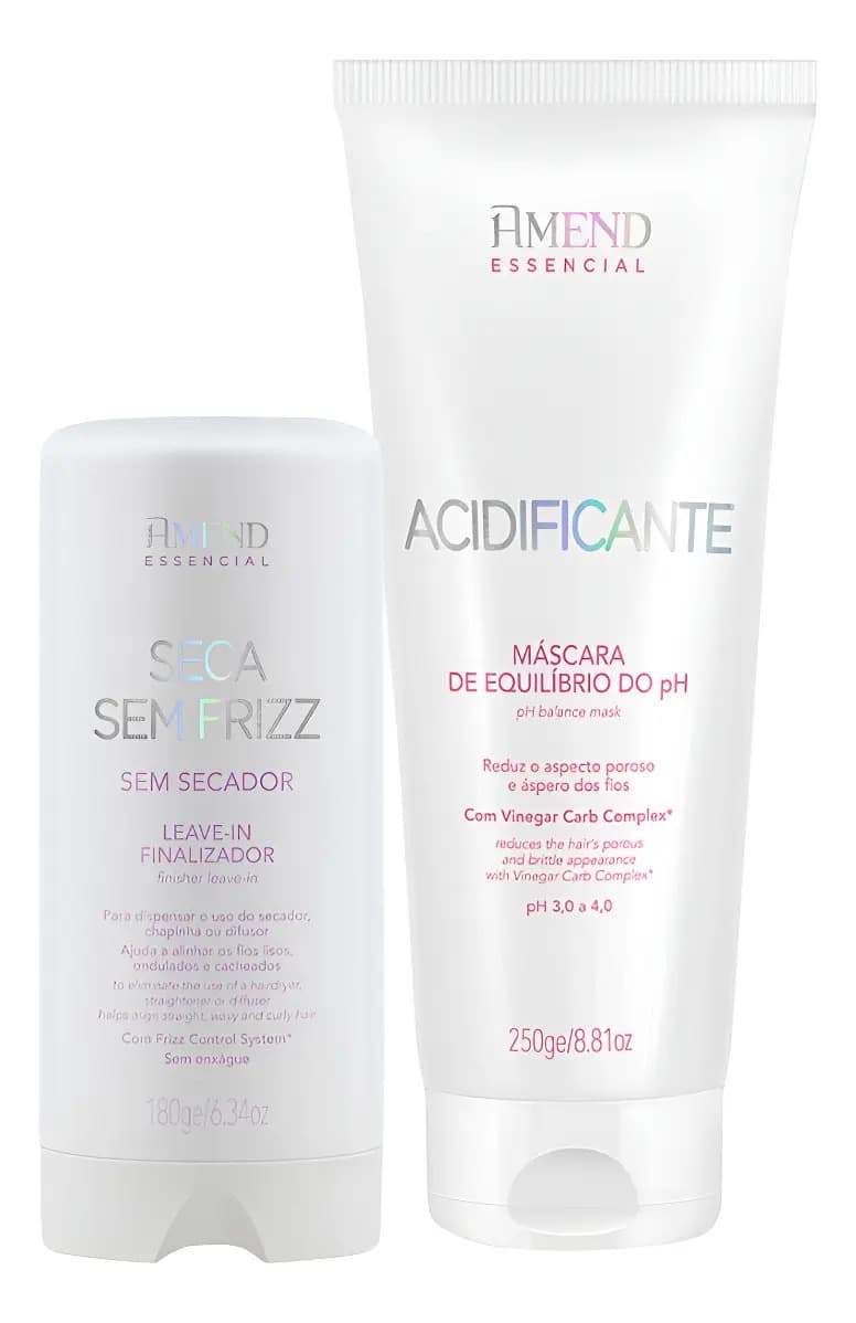 Kit Amend Acidificante Equilíbrio do pH + Leave-In Seca Sem Frizz