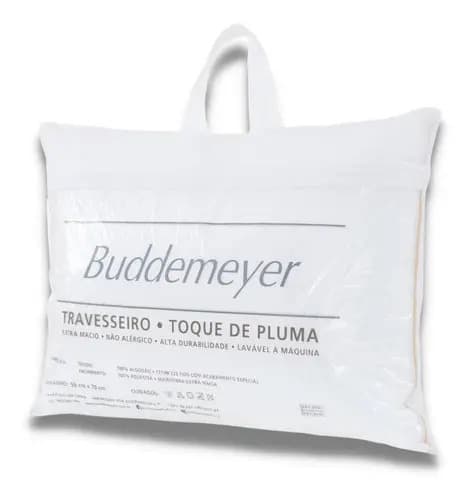 Travesseiro Buddemeyer Toque de Pluma 50x70cm Algodão