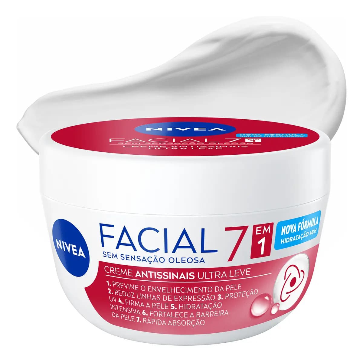 NIVEA Creme Facial Antissinais Ultraleve 7 em 1 100g