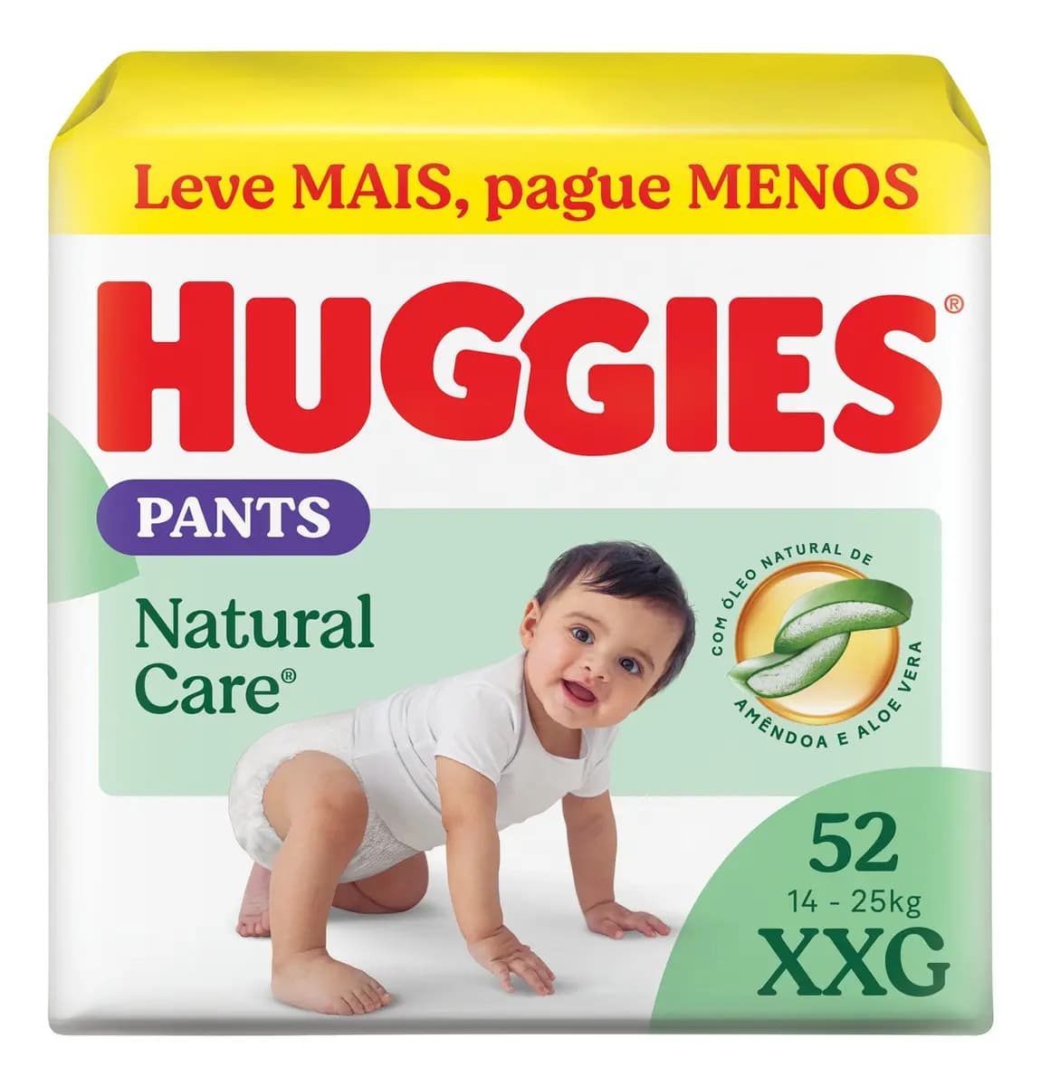 Huggies Pants Roupinha Natural Care XXG 52 Unidades