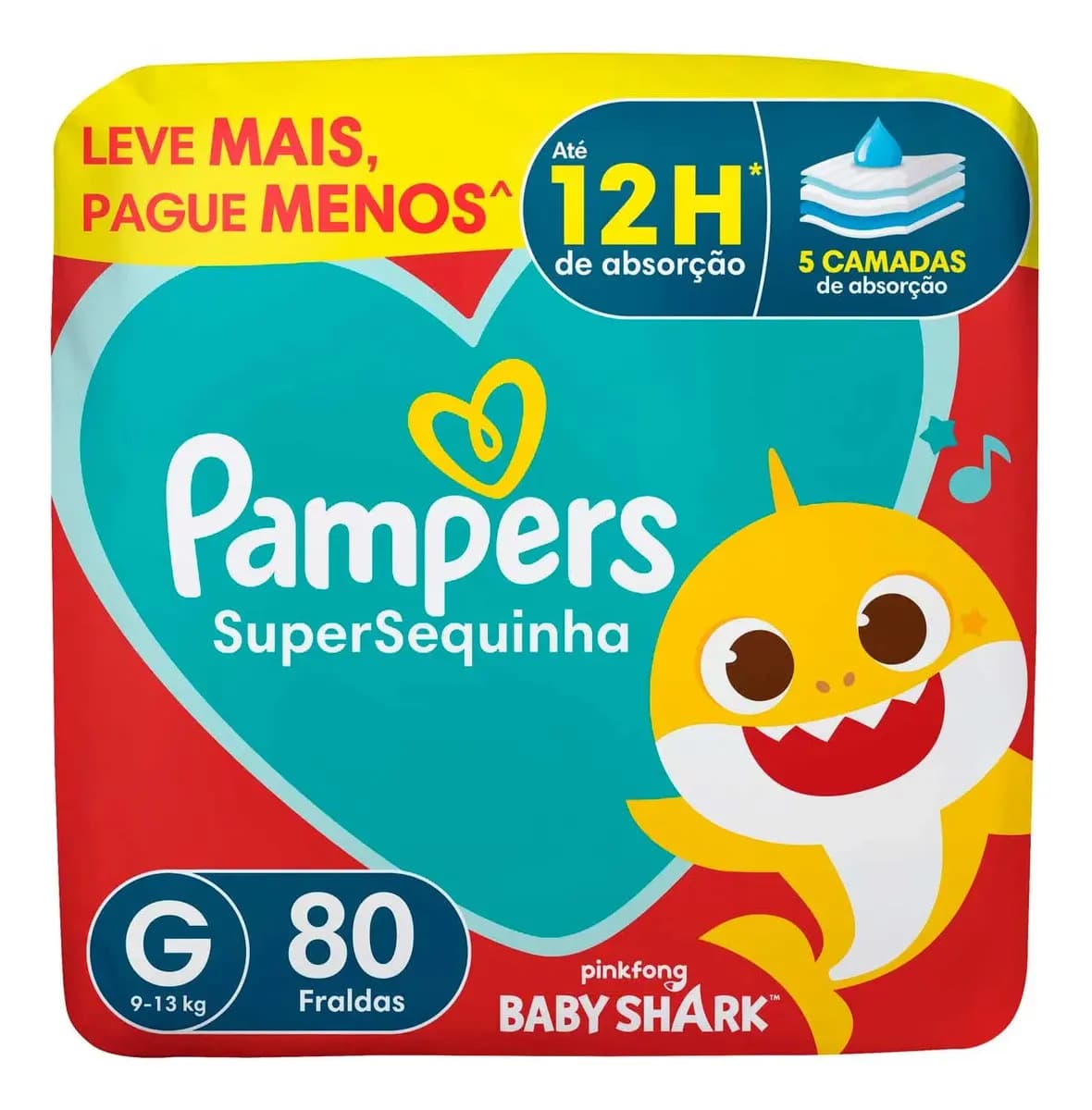 Pampers Supersequinha Fralda G 80 Unidades